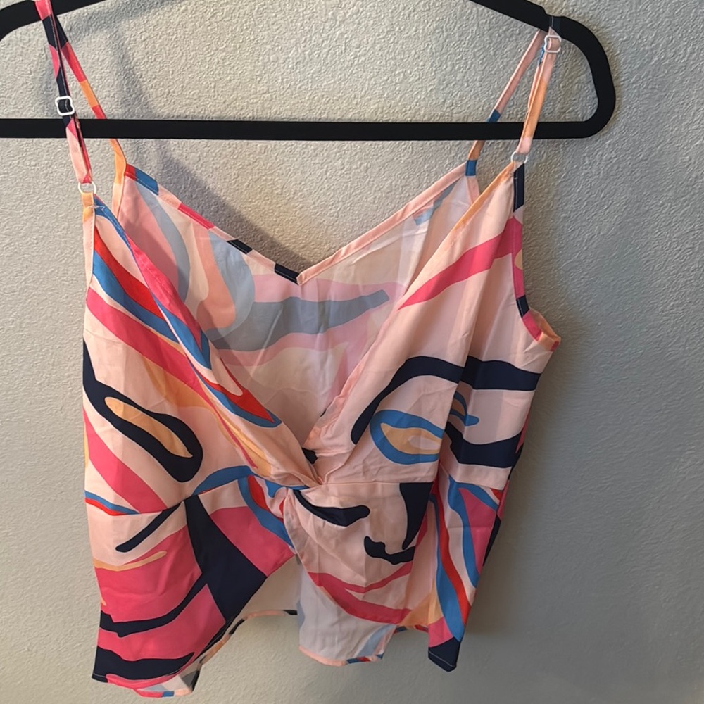 Colorful Abstract Women's Top - Picture 2 of 5